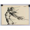 Image 2 : Polish Surrealist Ink on Paper Signed Illegibly