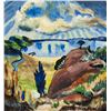 Image 1 : Erich Heckel German Expressionist Tempera on Paper