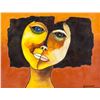 Image 1 : Oswaldo Guayasamin Ecuadorian Cubist Oil on Canvas