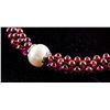 Image 2 : Genuine Garnet & Pearl Bracelet RV $160