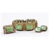 Image 1 : Set of Four Chinese Silver & Jade Jewellery