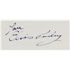 Image 1 : Elvis Presley Autographed Cut Card JSA Certified