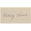 Image 1 : Patsy Cline Autographed Cut Card JSA Letter