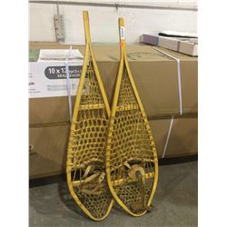 Traditional Hand Made Wooden Snowshoes 14x48 inch