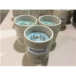 Woodwick Candle Set Lot of 3 - Fresh Balsam/Winter Forest