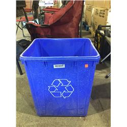 Blue Recycling Bin