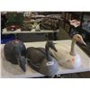 Image 1 : Lot of approx 40 assoted Geese Decoys - snow, brandt and canada