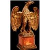 Image 1 : 19thc Carved Gilt Wood Table Top Eagle