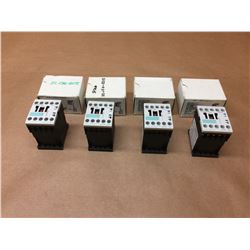 (4) Siemens Contactors 3RT1015-1BB41, 3RT1016-1BB42 & 3RT1017-1BB41 *See Pics*