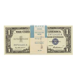 Pack of (100) Consecutive 1957 $1 Silver Certificate Notes