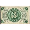 Image 2 : March 3, 1863 Three Cents Third Issue Fractional Currency Note