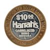 Image 1 : .999 Silver Harrah's Reno, Nevada $10 Casino Limited Edition Gaming Token