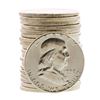Image 1 : Roll of (20) Brilliant Uncirculated 1958 Franklin Half Dollar Coins