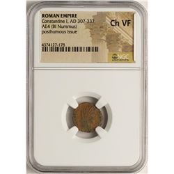 Constantine I, 307-337 AD Ancient Roman Empire Coin NGC Ch VF