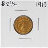 Image 1 : 1913 $2 1/2 Indian Head Quarter Eagle Gold Coin