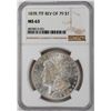 Image 1 : 1878 7TF Rev of 79 $1 Morgan Silver Dollar Coin NGC MS63