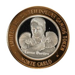 .999 Silver Monte Carlo Las Vegas, Nevada $10 Casino Limited Edition Gaming Token