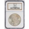 Image 1 : 1896 $1 Morgan Silver Dollar Coin NGC MS64