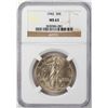 Image 1 : 1942 Walking Liberty Half Dollar Coin NGC MS63