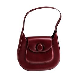 NWB Cartier Bordeaux Red Shoulder Bag with Box