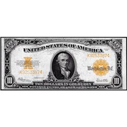 1922 $10 Gold Certificate Note