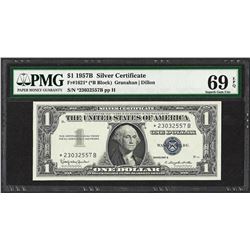 1957B $1 Silver Certificate STAR Note Fr.1621* PMG Superb Gem Uncirculated 69PPQ