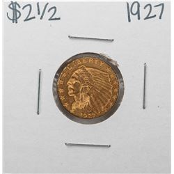 1927 $2 1/2 Indian Head Quarter Eagle Gold Coin