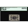 Image 1 : March 3, 1863 Third Issue 3 Cents Fractional Currency Note Fr.1251 PCGS Choice About New 58PPQ