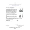 Image 3 : 18KT White Gold 4.88 ctw Black, Brown and White Diamond Earrings
