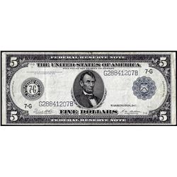 1914 $5 Federal Reserve Bank Note Chicago