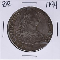 1794-FM Mexico 8 Reales Carolus IIII Silver Coin