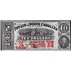 Image 1 : 1863 $10 State of North Carolina Obsolete Note