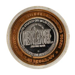 .999 Silver New York New York Casino Las Vegas $10 Limited Edition Gaming Token