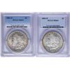 Image 1 : Lot of 1883-O & 1884-O $1 Morgan Silver Dollar Coins PCGS MS64