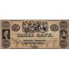 Image 1 : 1800's $20 Canal Bank New Orleans, LA Obsolete Note