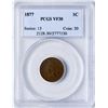 Image 1 : 1877 Indian Head Cent Coin PCGS VF30