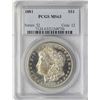 Image 1 : 1881 $1 Morgan Silver Dollar Coin PCGS MS63