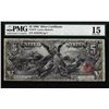 Image 1 : 1896 $5 Educational Silver Certificate Note Fr.270 PMG Choice Fine 15