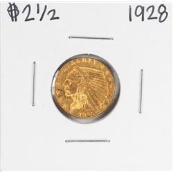1928 $2 1/2 Indian Head Quarter Eagle Gold Coin