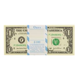 Pack of (100) Consecutive 2003A $1 Federal Reserve STAR Notes Atlanta