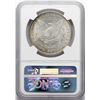 Image 2 : 1887 $1 Morgan Silver Dollar Coin NGC MS64 Nice Toning Reverse