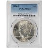 Image 1 : 1934-D $1 Peace Silver Dollar Coin PCGS MS62