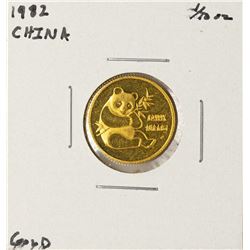 1982 China Panda 1/10 oz Gold Coin