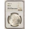 Image 1 : 1882 $1 Morgan Silver Dollar Coin NGC MS63