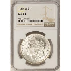 1884-O $1 Morgan Silver Dollar Coin NGC MS64