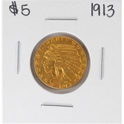 1913 $5 Indian Head Half Eagle Gold Coin
