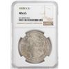 Image 1 : 1878-S $1 Morgan Silver Dollar Coin NGC MS65