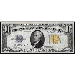 1934A $10 North Africa WWII Emergency Issue Silver Certificate Note