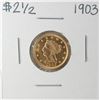 Image 1 : 1903 $2 1/2 Liberty Head Quarter Eagle Gold Coin