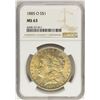 Image 1 : 1885-O $1 Morgan Silver Dollar Coin NGC MS63 Nice Toning